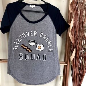 🔆Ardene Sleepover Brunch Squad shirt size Medium